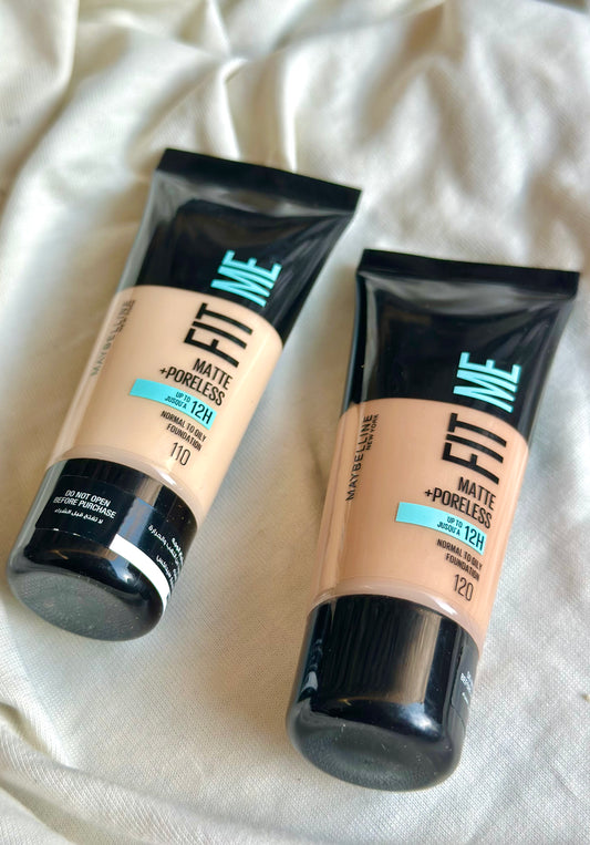 MAYBELLINE FITME MATTE + PROELESS TUBE FOUNDATION  30ML