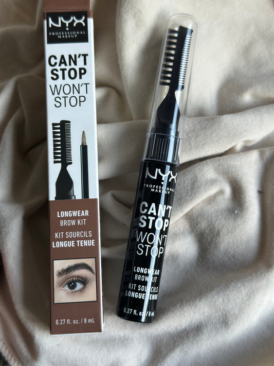 NYX PROFESSIONAL MAKEUP Can't Stop Won't Stop Longwear Eyebrow Kit - Chocolate